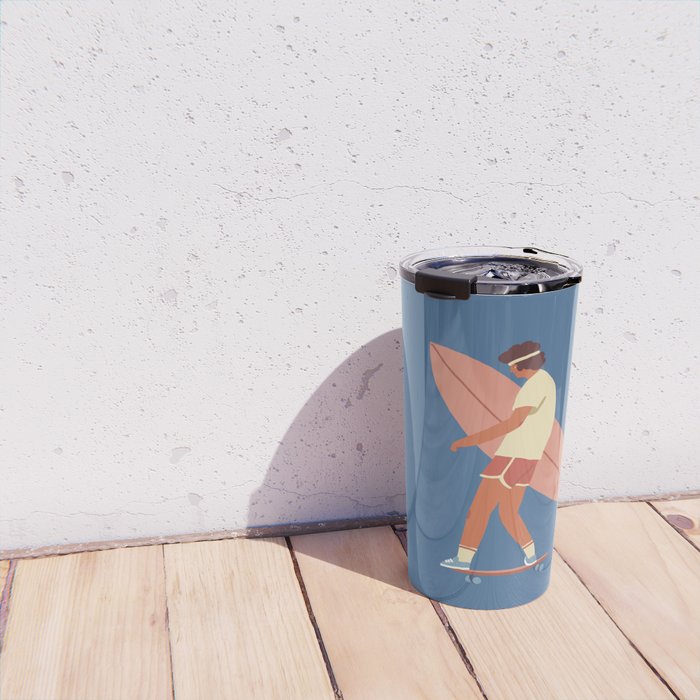 Surf poster Travel Mug Gallery Image 4