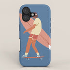 Surf poster iPhone Case Gallery Image 1