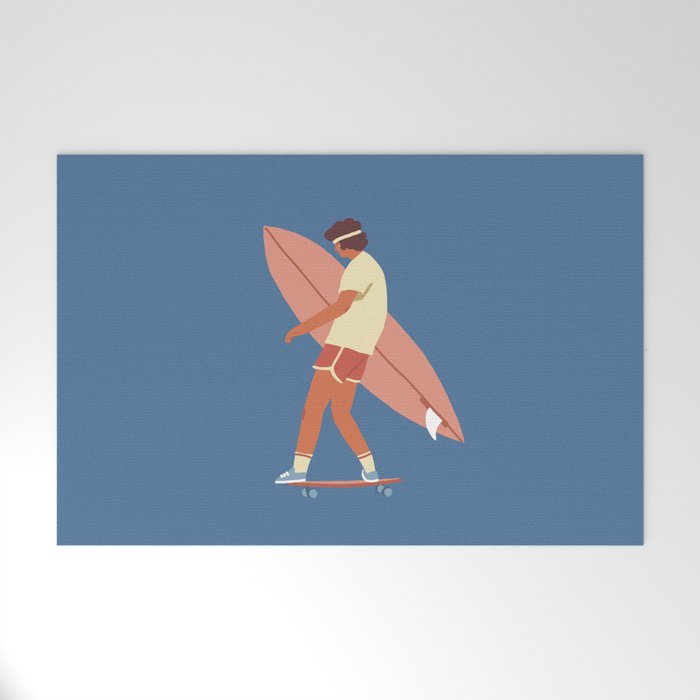 Surf poster Welcome Mat Gallery Image 1