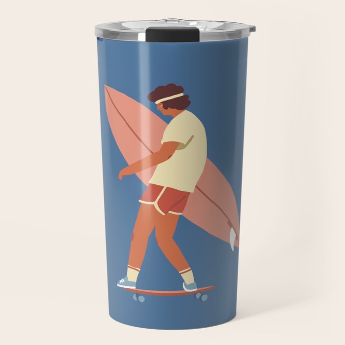 Surf poster Travel Mug Gallery Image 1