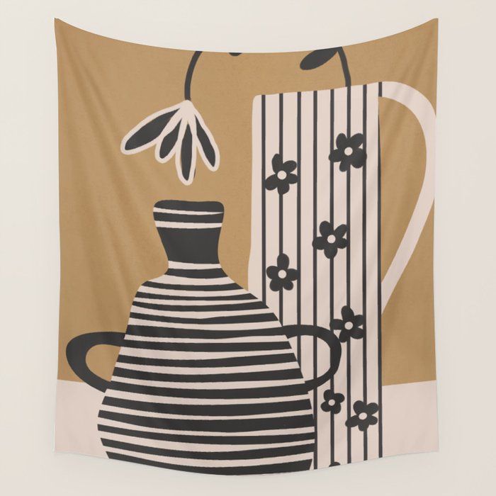 Patterned Stillness 8 Wall Tapestry Gallery Image 1