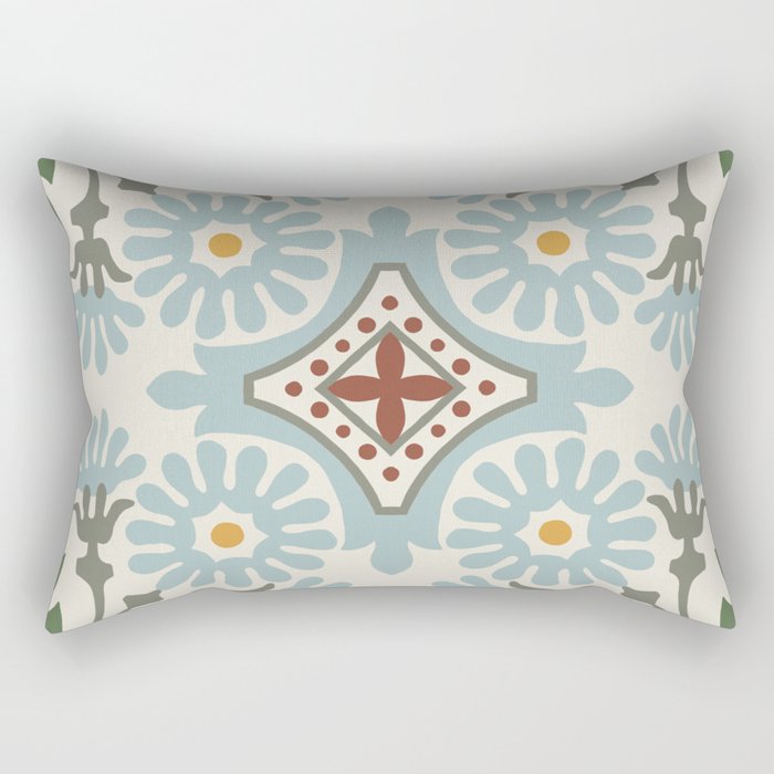 Moroccan Tile Rectangular Pillow Gallery Image 1