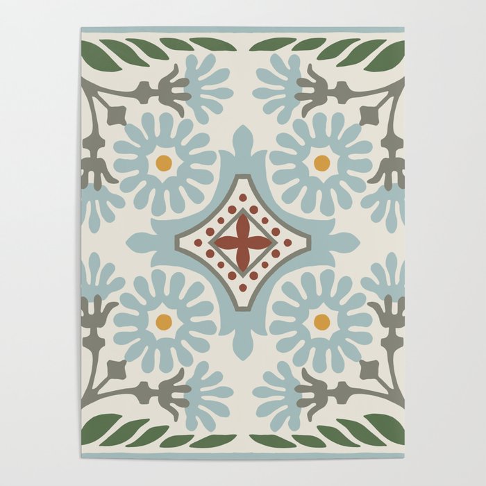 Moroccan Tile Poster Gallery Image 1