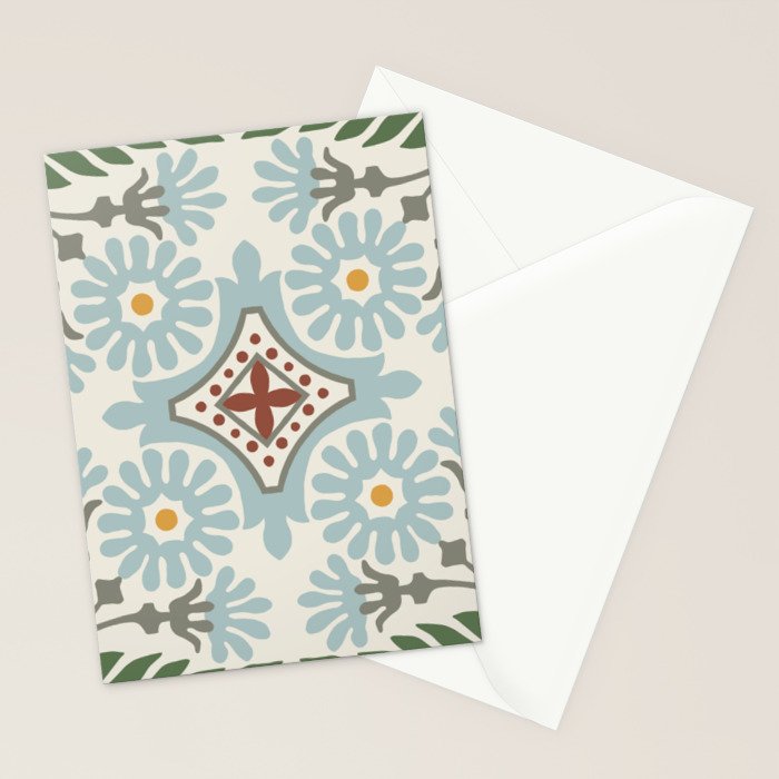 Moroccan Tile Stationery Card Gallery Image 2