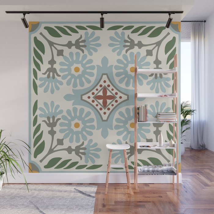 Moroccan Tile Wall Mural Gallery Image 1