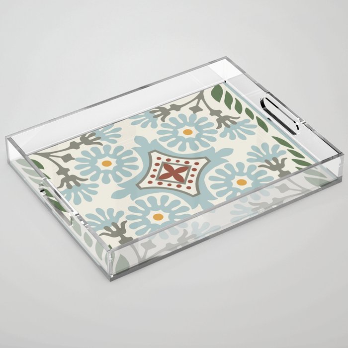 Moroccan Tile Acrylic Tray Gallery Image 1