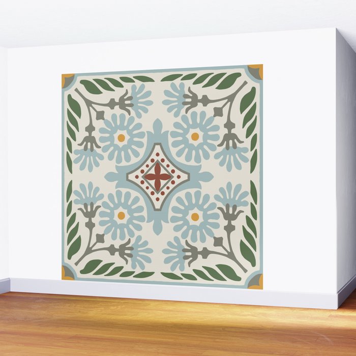 Moroccan Tile Wall Mural Gallery Image 2