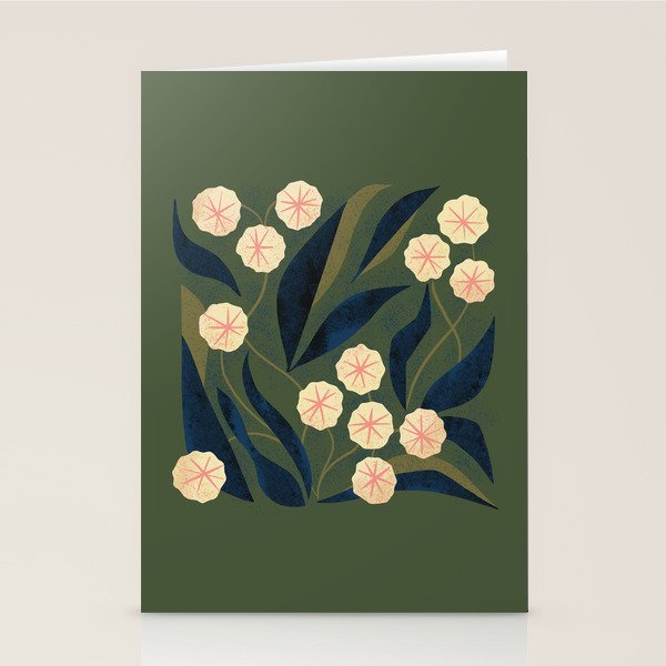 Green Floral Stationery Card Gallery Image 2