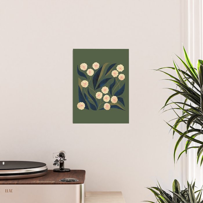 Green Floral Poster Gallery Image 2