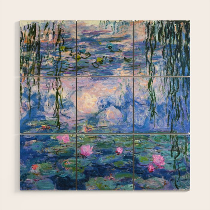 Water Lilies Monet Wood Wall Art Gallery Image 1
