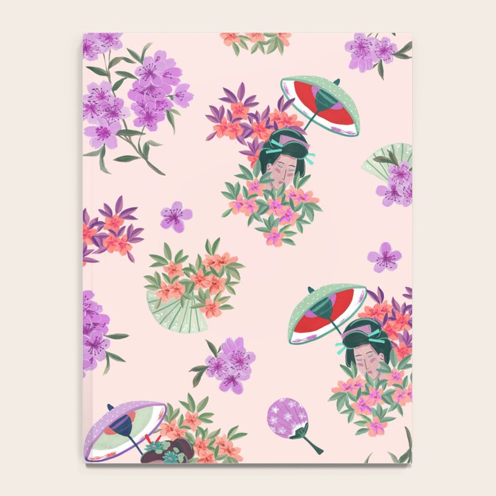 Pastel purple oriental pattern Notebook Gallery Image 4