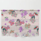 Pastel purple oriental pattern Wall Hanging Gallery Image 1