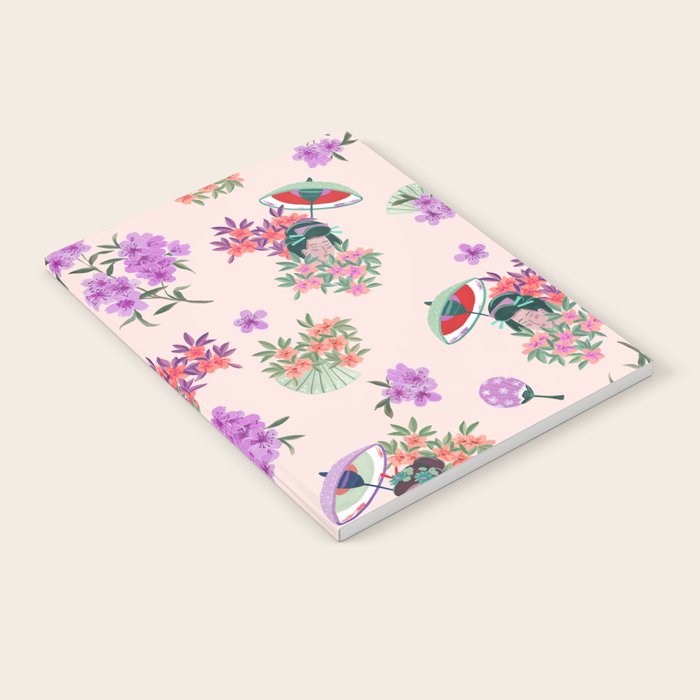 Pastel purple oriental pattern Notebook Gallery Image 1