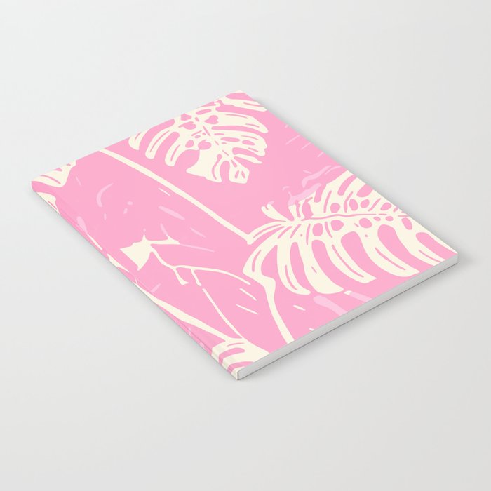 Pink Monstera Boho Tropical Notebook Gallery Image 2