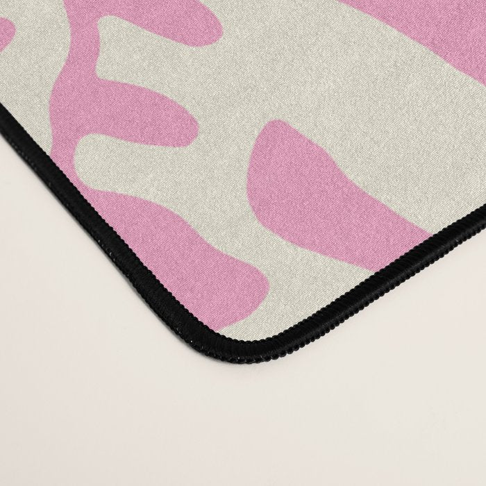 Pink Monstera Boho Tropical Desk Mat Gallery Image 4