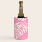 Pink Monstera Boho Tropical Wine Chiller Gallery Image 2