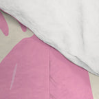 Pink Monstera Boho Tropical Comforter Gallery Image 4