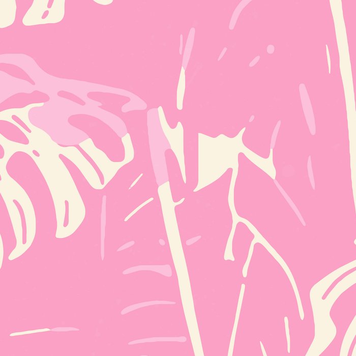 Pink Monstera Boho Tropical Coffee Mug Gallery Image 2