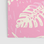 Pink Monstera Boho Tropical Poster Gallery Image 3