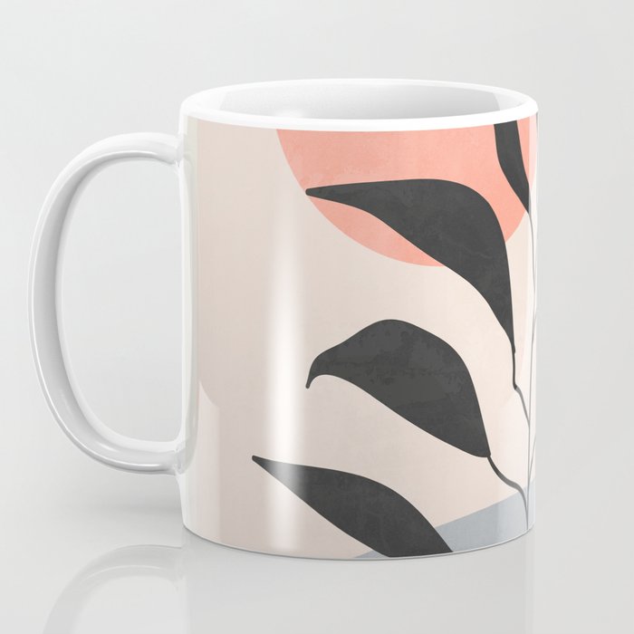 Tropical Leaf- Abstract Art 16 Coffee Mug Gallery Image 3