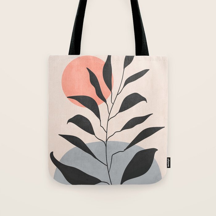Tropical Leaf- Abstract Art 16 Tote Bag Gallery Image 1