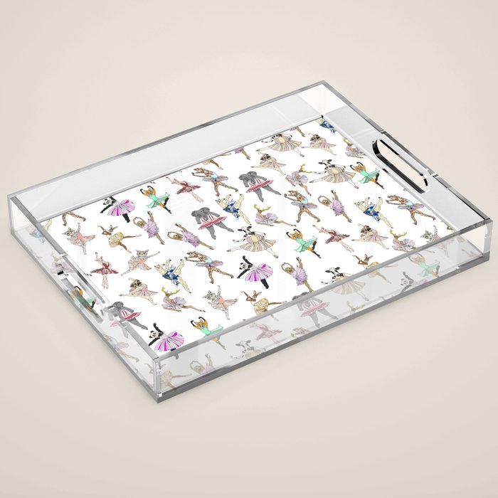 Animal Ballerinas Acrylic Tray Gallery Image 1