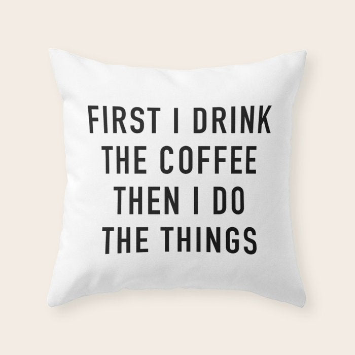 Coffee Throw Pillow Gallery Image 6
