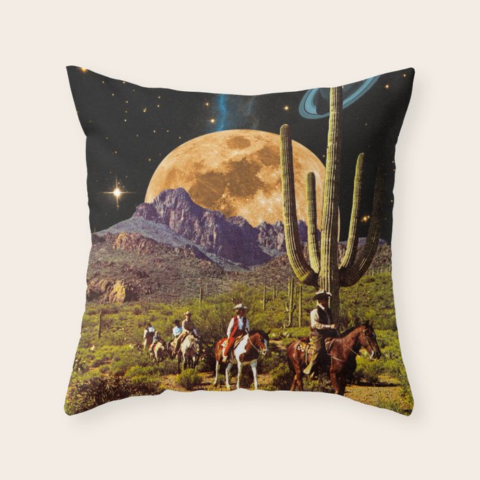 Space Cowboys Throw Pillow Gallery Image 6