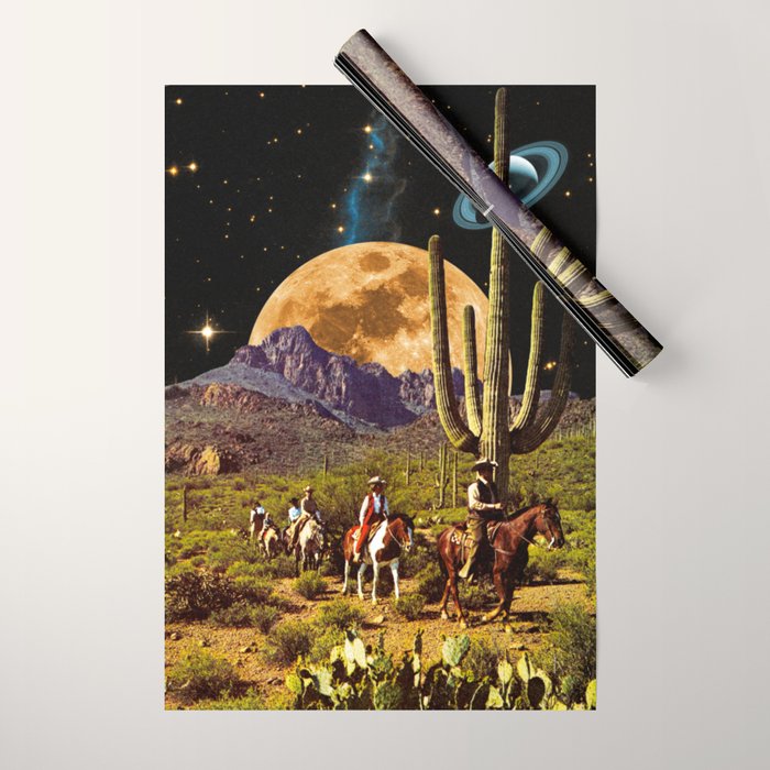 Space Cowboys Wrapping Paper Gallery Image 1