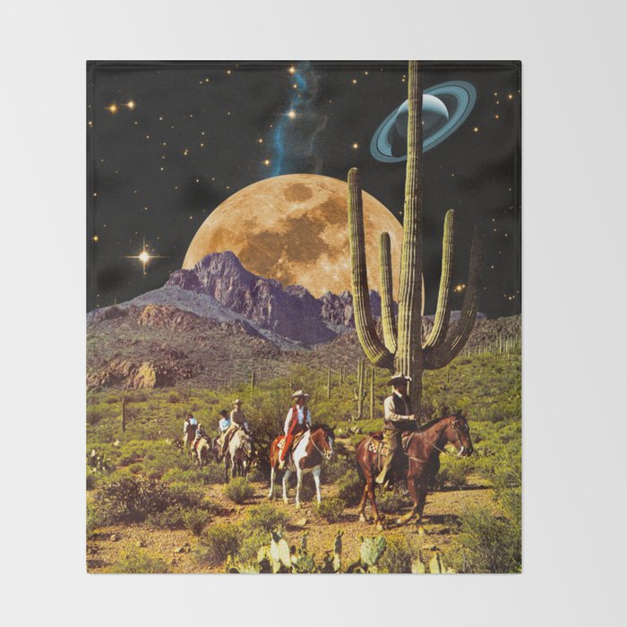 Space Cowboys Throw Blanket Gallery Image 2