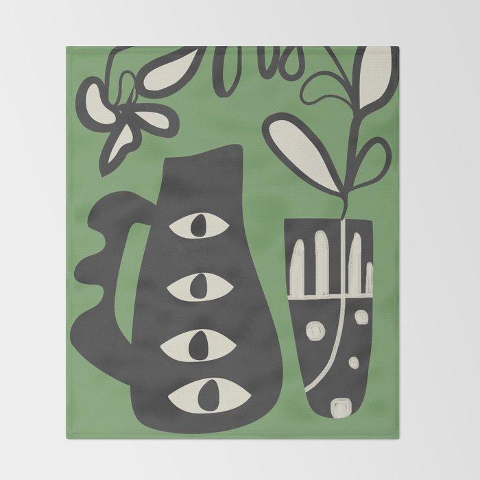 Surreal Flora 3 Throw Blanket Gallery Image 2