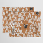 Black Forest fox terracotta Placemat Gallery Image 1