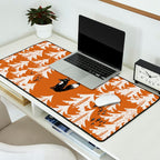 Black Forest fox terracotta Desk Mat Gallery Image 2