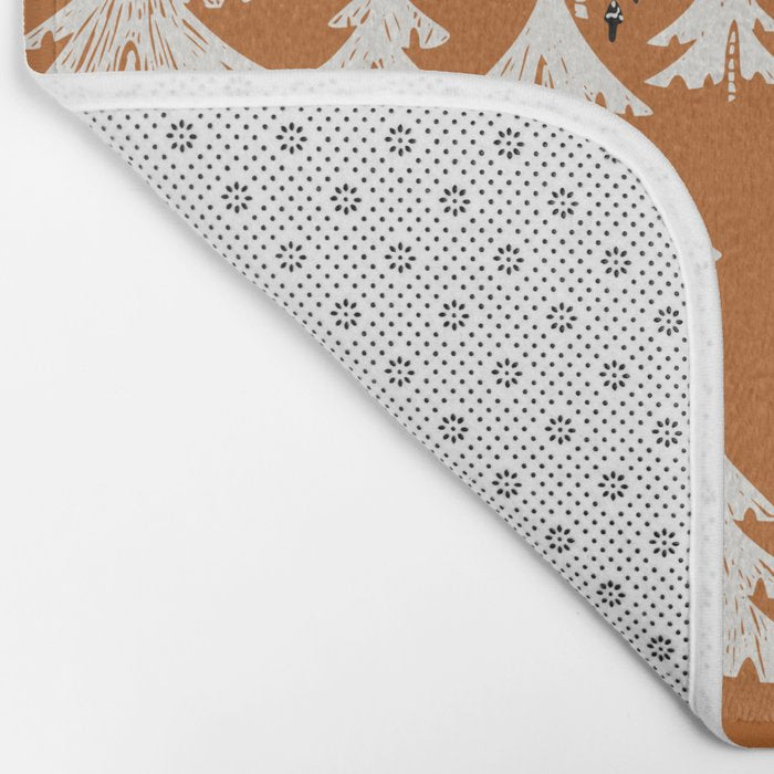 Black Forest fox terracotta Bath Mat Gallery Image 2