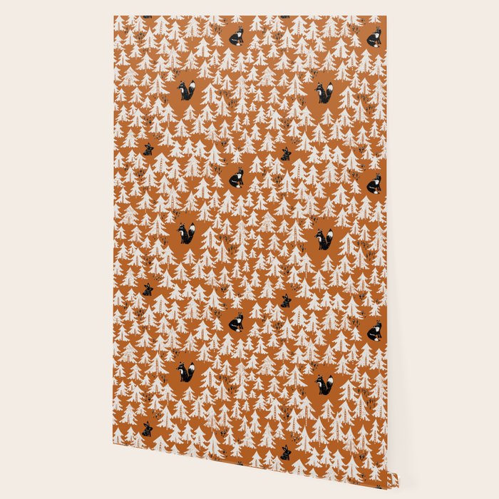 Black Forest fox terracotta Wallpaper Gallery Image 2