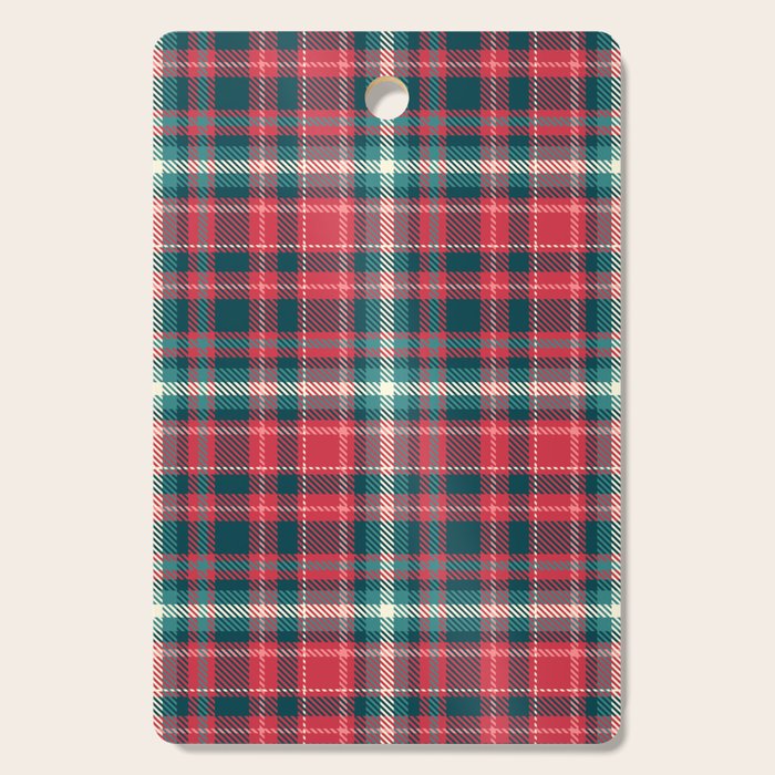 Classic Christmas Plaid Cutting Board Gallery Image 1