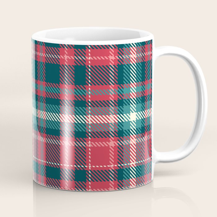 Classic Christmas Plaid Coffee Mug Gallery Image 1