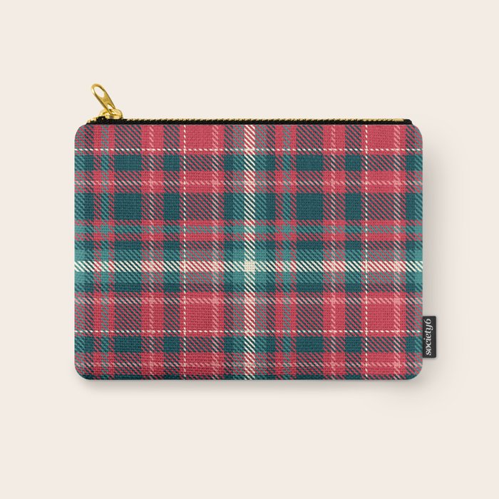 Classic Christmas Plaid Carry All Pouch Gallery Image 1