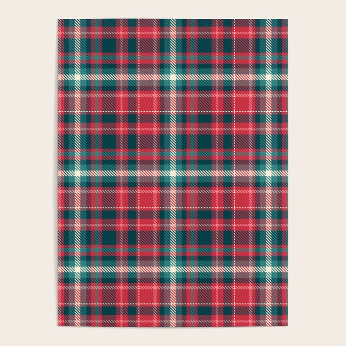 Classic Christmas Plaid Poster Gallery Image 4