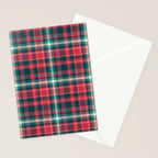 Classic Christmas Plaid Stationery Card Gallery Image 2