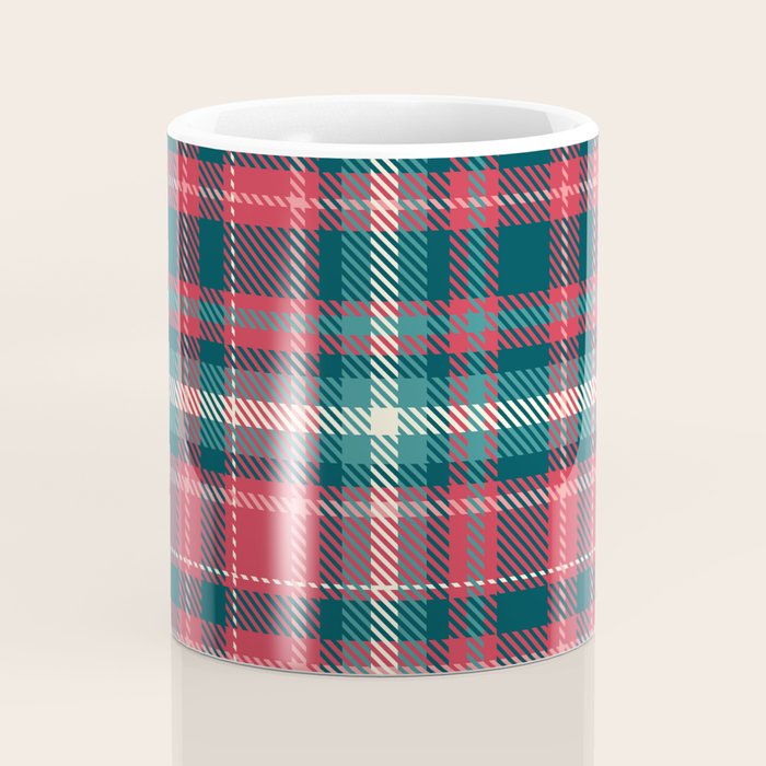 Classic Christmas Plaid Coffee Mug Gallery Image 4