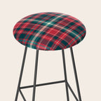 Classic Christmas Plaid Stool Gallery Image 2