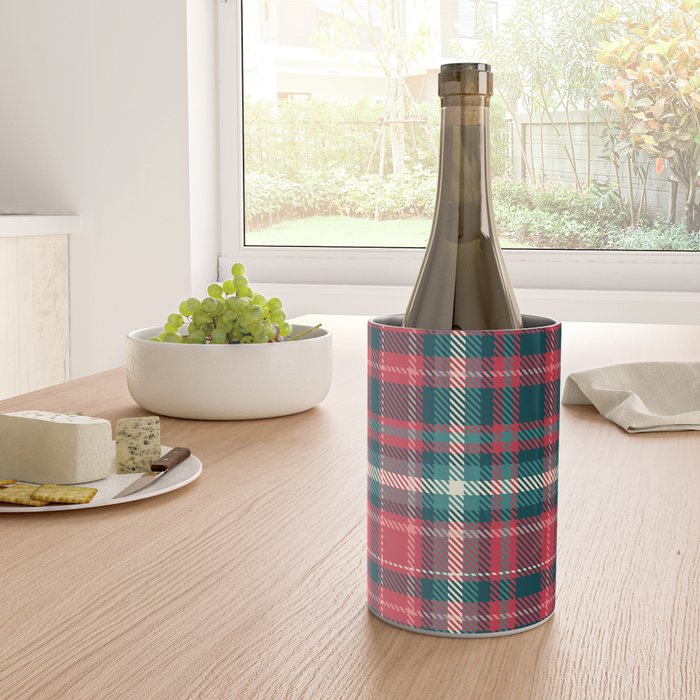 Classic Christmas Plaid Wine Chiller Gallery Image 4