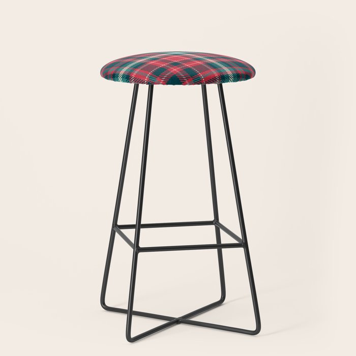 Classic Christmas Plaid Stool Gallery Image 1