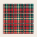 Classic Christmas Plaid Wood Wall Art Gallery Image 1