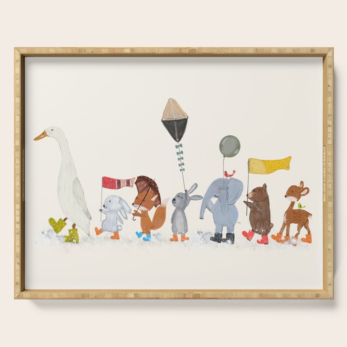splish splash Serving Tray Gallery Image 1