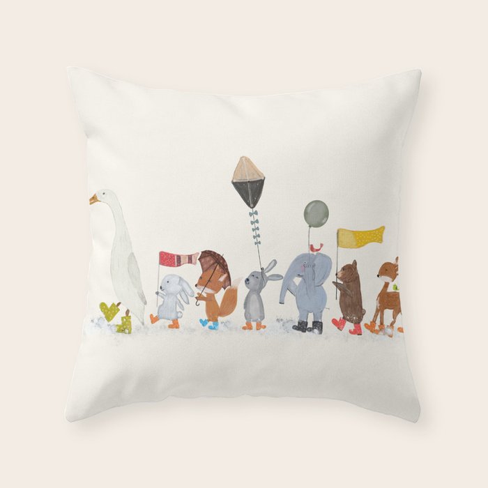 splish splash Throw Pillow Gallery Image 6