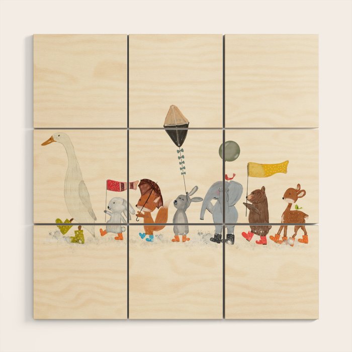 splish splash Wood Wall Art Gallery Image 1