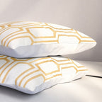Gold Abstract Pattern Pillow Sham Gallery Image 3