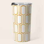 Gold Abstract Pattern Travel Mug Gallery Image 3